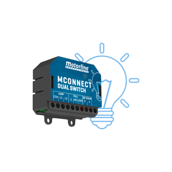 Modul comanda lumini - MOTORLINE MCONNECT-DUAL-SWITCH - 1