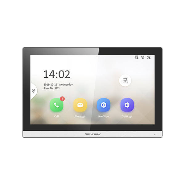 Monitor videointerfon TCP/IP, Wi-Fi, ecran LCD 7', Alarma  - HIKVISION DS-KH6350-WTE1 - 1