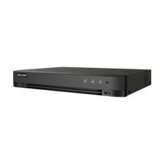DVR 4 ch analog max. 4K, 4 ch IP max. 4K, AUDIO 'over coaxial', Alarma, 1U - HIKVISION iDS-7204HTHI- - 1