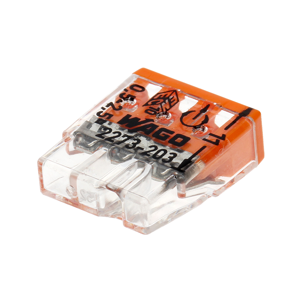  Conector compact de imbinare, 3 fire, max. 2.5 mmÂ² (100 buc.) - WAGO 2273-203 - 1