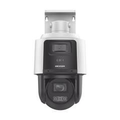 Camera IP PTZ TandemVu, 4MP+MP, 4X, IR 40m DarkFighter, WL 30m - HIKVISION DS-2SE3C404MWG-E14-2.8mm - 1