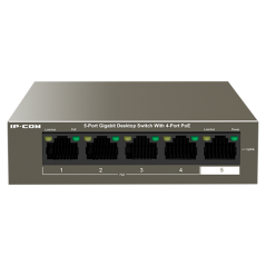 Switch 4 porturi Gigabit PoE, 1 port RJ45 Gigabit - IP-COM G1105P-4-63W - 1