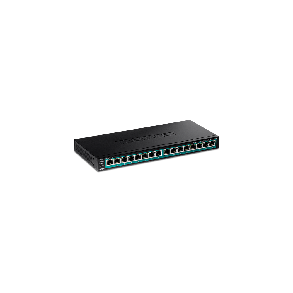 Switch 16 porturi Gigabit PoE/PoE+ 120W - TRENDnet TPE-TG161H - 1