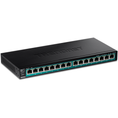 Switch 16 porturi Gigabit PoE/PoE+ 120W - TRENDnet TPE-TG161H - 1