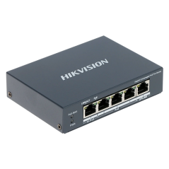 Switch 3 porturi PoE 1G, 1 port Hi-PoE 1G, 1 port RJ45 1G - HIKVISION DS-3E0505HP-E - 1