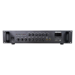 Amplificator Analog, 240W, 6 zone, 2xAUX, EMC IN, 2xMic, Bluetooth, USB, SD Card, MP3 - HIKVISION DS - 1