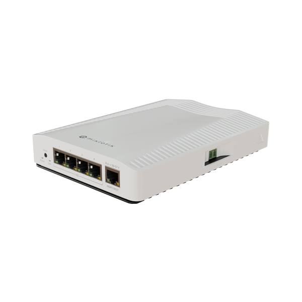 Router 4 porturi 10G, 1 port 1G, sina DIN - MikroTik CRS304-4XG-IN - 1