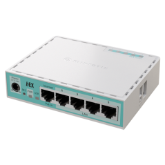 Router hEX, 5 porturi Gigabit, USB, PoE IN - MikroTik E50UG - 1