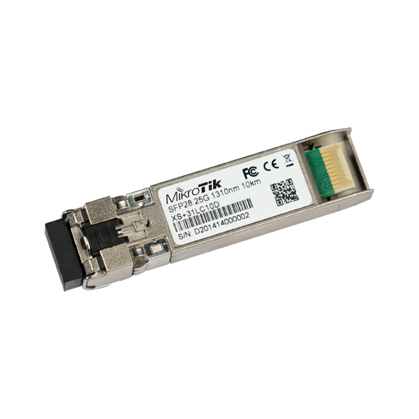 Modul SFP/SFP+/SFP28, 1/10/25G, SM, 10Km, 1310nm, Dual LC-connector - MikroTik XS+31LC10D - 1