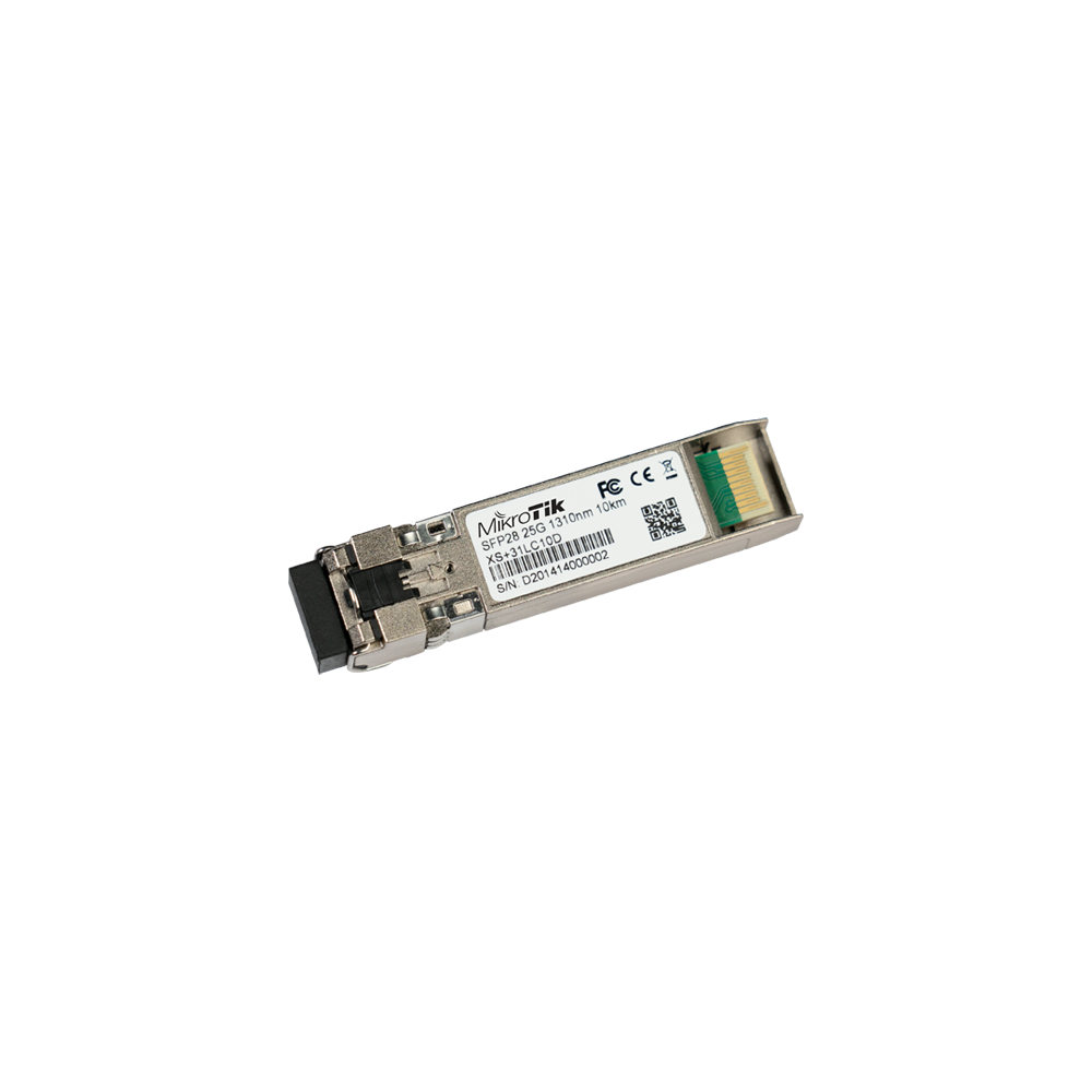 Modul SFP/SFP+/SFP28, 1/10/25G, SM, 10Km, 1310nm, Dual LC-connector - MikroTik XS+31LC10D - 1