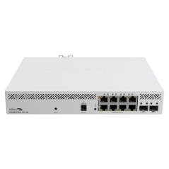 Switch, 8 x Gigabit PoE, 2 x SFP+ 10Gbps, Management - MikroTik CSS610-8P-2S+IN - 1