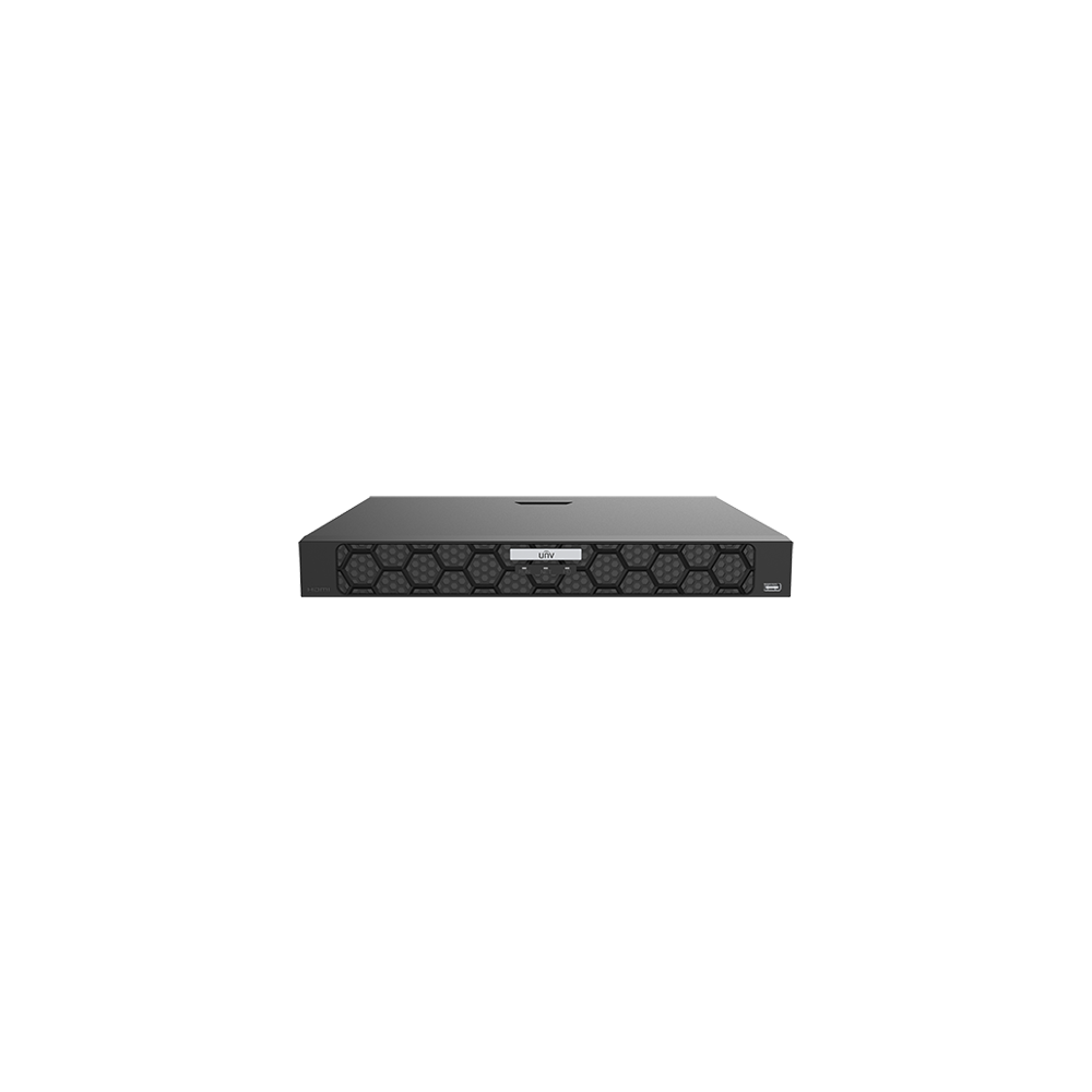 NVR 4K, 16 canale 16MP, 2xSATA, Analiza video, Alarma I/O, 1U - UNV NVR502-16B-IQ - 1