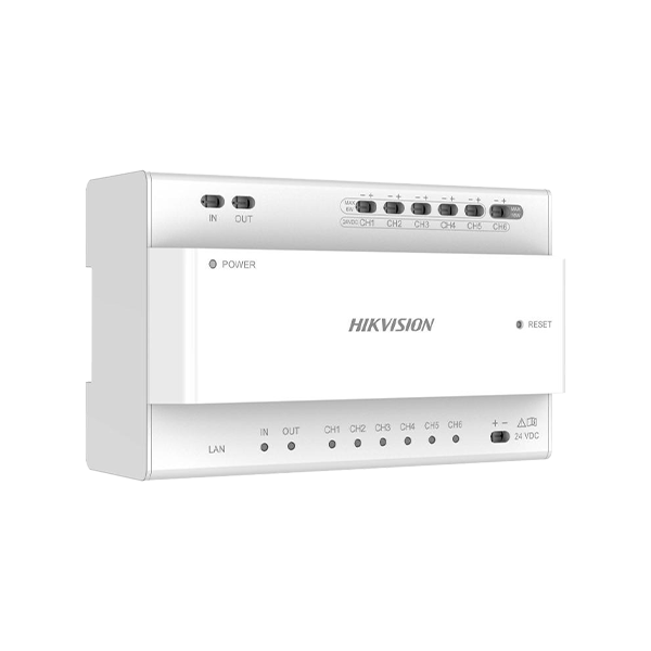Distribuitor Video/Audio 2 fire pentru 6 posturi - HIKVISION DS-KAD706Y - 1