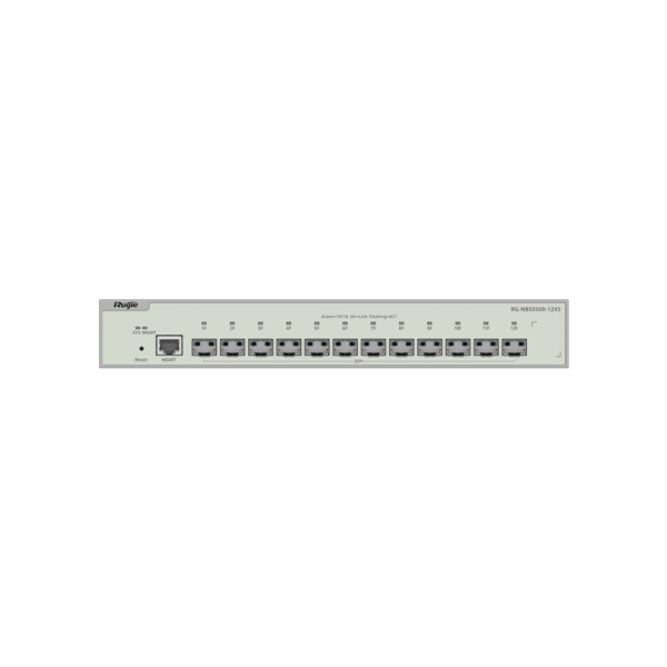 Switch 12 porturi SFP+ 10 Gbps, L3 Cloud Management - Ruijie RG-NBS5500-12XS - 1