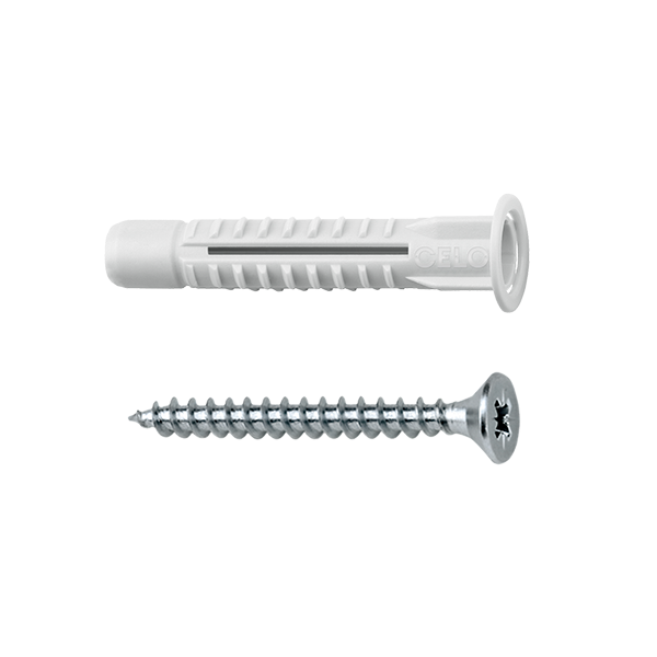 Diblu universal M6x40 cu guler + surub MZK (50 buc.) - CELO 9641MZKSZ - 1