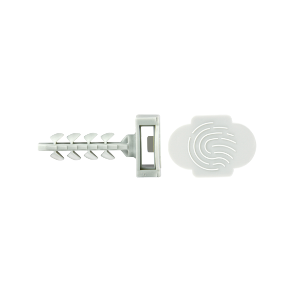Diblu fixare colier Ã 6x30, cap mare gri in cutie plastic InsertFIX (125 buc.) CELO 96EXPIFB - 1
