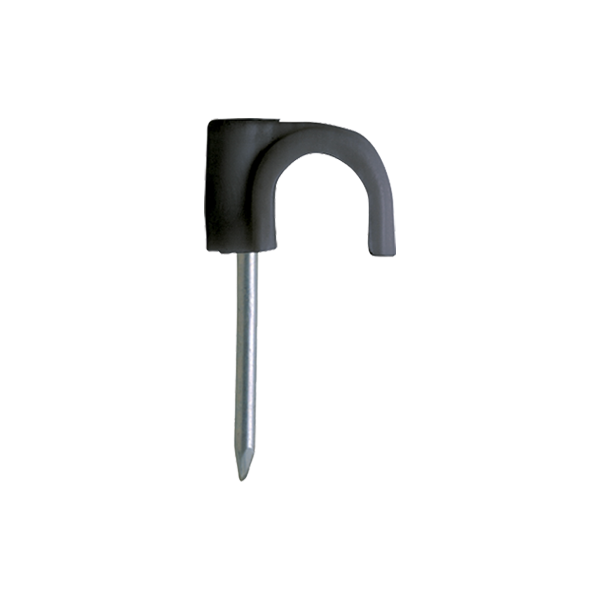 Clema cu cui pentru fixare cablu RN-6, negru (500 buc.) - CELO 46PLG - 1