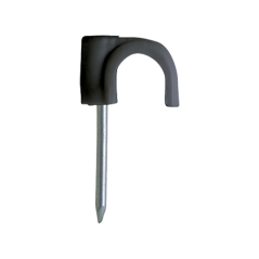 Clema cu cui pentru fixare cablu RN-6, negru (500 buc.) - CELO 46PLG - 1