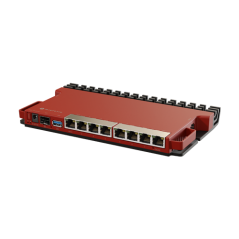 Router 8 porturi Gigabit, 1 port PoE IN, 1 port PoE Out, SFP 2.5G, NAND, USB, 1U - MikroTik L009UiGS - 1