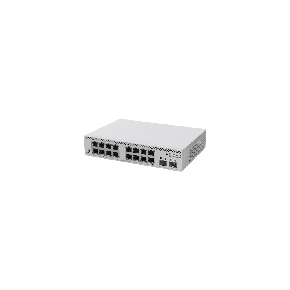 Cloud Smart Switch, 16 x Gigabit, 2 x SFP+ 10Gbps, 1U - Mikrotik CSS318-16G-2S+IN - 1
