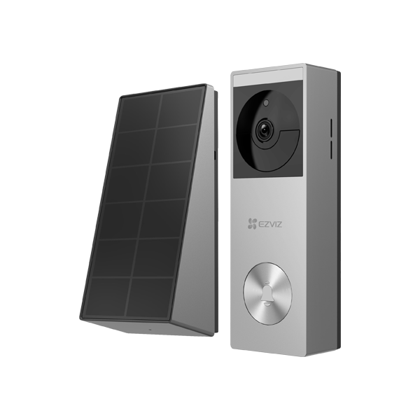 Sonerie video smart, Wi-Fi, 2K, Panou solar, acumulator 5200mAh, PIR, IR 6M, Stocare 32GB - EZVIZ CS - 1