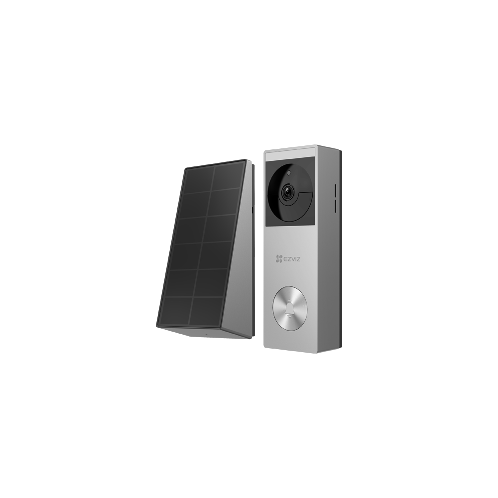 Sonerie video smart, Wi-Fi, 2K, Panou solar, acumulator 5200mAh, PIR, IR 6M, Stocare 32GB - EZVIZ CS - 1