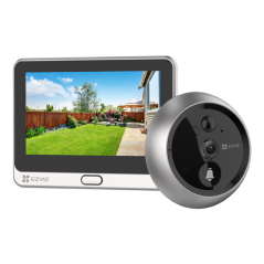 Vizor electronic smart, Wi-Fi, FullHD, monitor 4.3 inch, sonerie, acumulator 4600mAh, Argintiu - EZV - 1