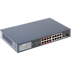 Switch 16 porturi PoE, 2 porturi uplink - HIKVISION DS-3E0318P-E-M - 1