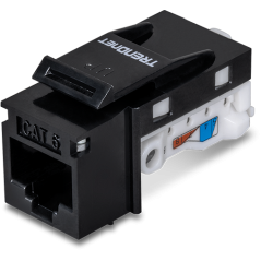Mufa RJ-45 UTP Cat.6 tool-less, neagra - TRENDnet TC-K25C6BK - 1