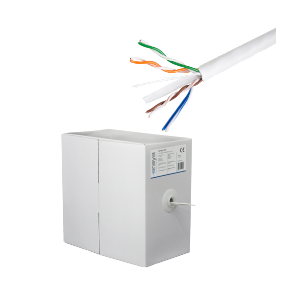 Cablu UTP, cat 6, CUPRU 100%, 305m, LSZH, 4x2x23 AWG - eRaya NET6LUT-305 - 1
