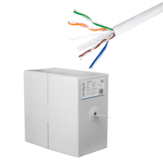 Cablu UTP, cat 6, CUPRU 100%, 305m, LSZH, 4x2x23 AWG - eRaya NET6LUT-305 - 1