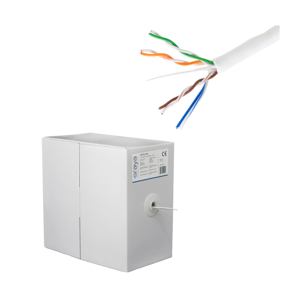 Cablu UTP, cat 5E, CUPRU 100%, 305m, 4x2x24 AWG - eRaya NET5EUT-305 - 1