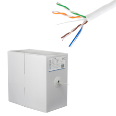 Cablu UTP, cat 5E, CUPRU 100%, 305m, 4x2x24 AWG - eRaya NET5EUT-305 - 1