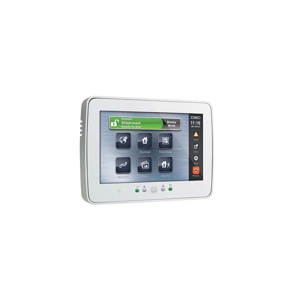 Tastatura touch screen color 7', 248 zone, alb, EN/RO, SERIA PRO - DSC HS2TCHPROEE1 - 1