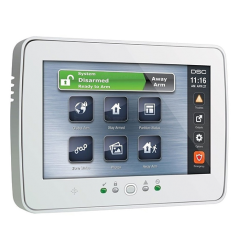 Tastatura touch screen color 7', 248 zone, alb, EN/RO, SERIA PRO - DSC HS2TCHPROEE1 - 1