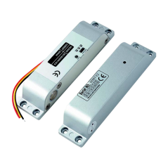 Bolt electric Fail Safe (NC), montaj aparent, 12 Vcc, delay 0-3-6 secunde, monitorizare, 200 x 28 x  - 1