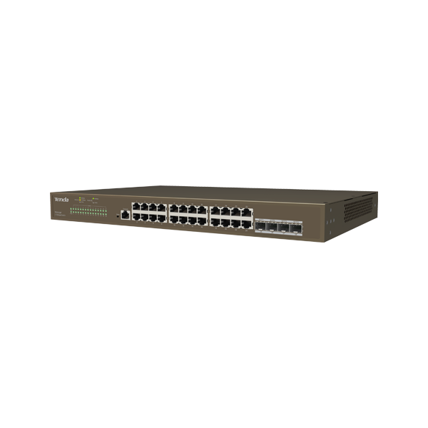 Switch 24 porturi Gigabit, 4 porturi SFP Gigabit, Management - TENDA TND-TEG5328F - 1