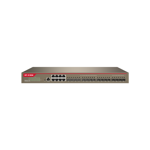 Switch 8 porturi Gigabit, 16 porturi SFP Gigabit, L3 Cloud Management - IP-COM G5324-16F - 1