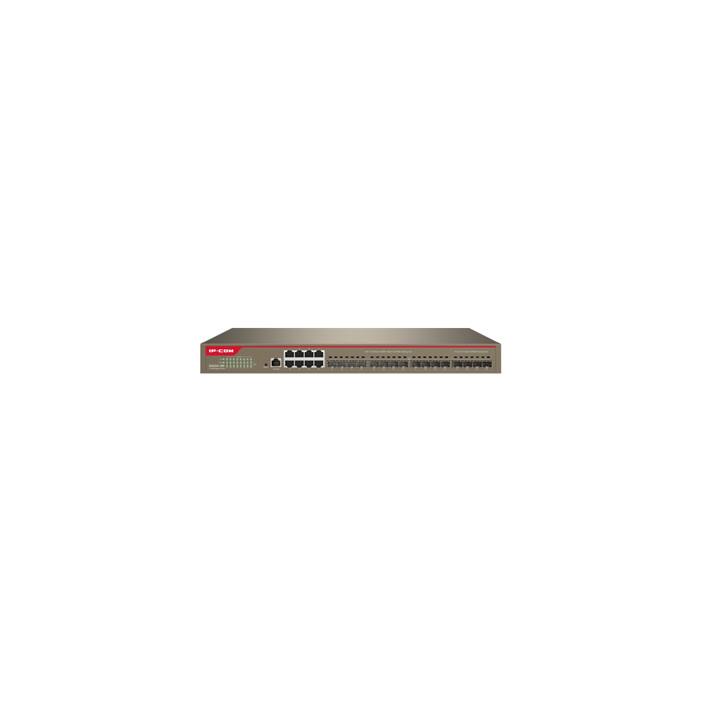 Switch 8 porturi Gigabit, 16 porturi SFP Gigabit, L3 Cloud Management - IP-COM G5324-16F - 1