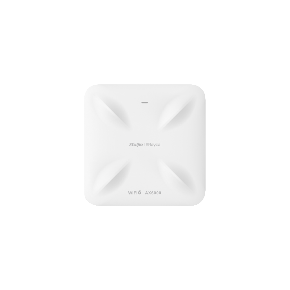Access Point Wireless AX6000 Dual-Band, Wi-Fi 6, 2x RJ45 2.5G, PoE IN, Cloud Management - Ruijie RG- - 1