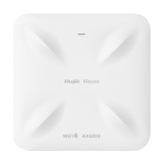 Access Point Wireless AX6000 Dual-Band, Wi-Fi 6, 2x RJ45 2.5G, PoE IN, Cloud Management - Ruijie RG- - 1