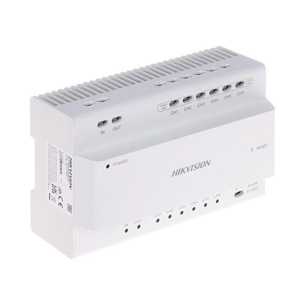 Distribuitor Video/Audio, 2 fire pentru 6 posturi interior/exterior  - HIKVISION DS-KAD7060EY - 1