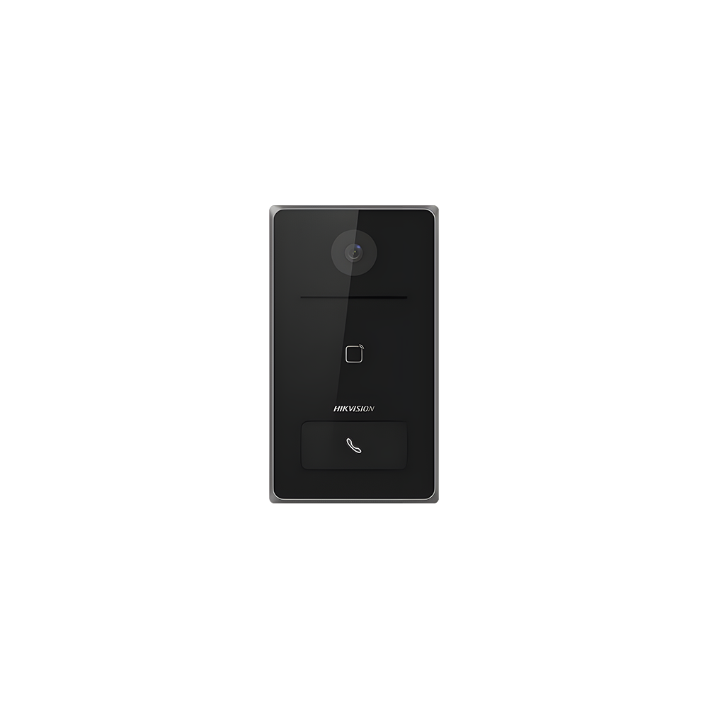 Panou exterior videointerfon TCP/IP, Wi-Fi, 2MP, IR 2.5m, 1 familie, montaj ingropat, PoE - HIKVISIO - 1