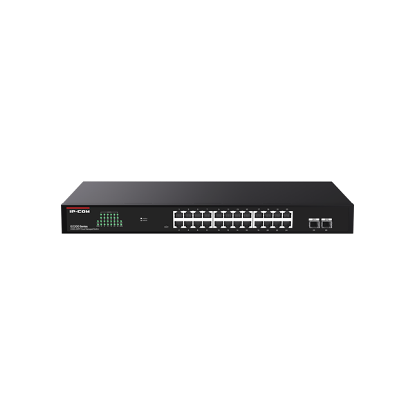 Switch 24 porturi RJ45 Gigabit, 2 porturi SFP Gigabit, Cloud Management - IP-COM G2226F   - 1
