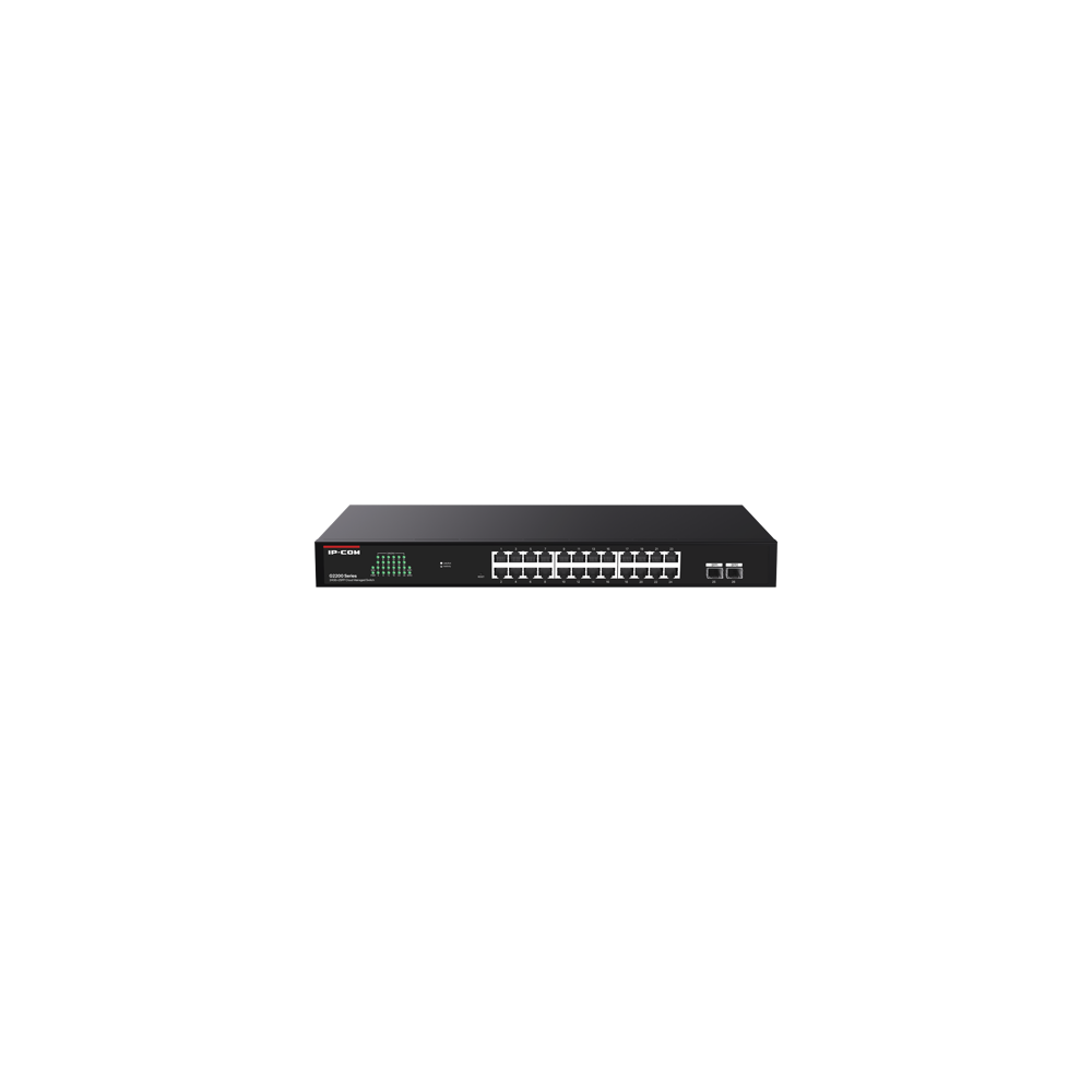 Switch 24 porturi RJ45 Gigabit, 2 porturi SFP Gigabit, Cloud Management - IP-COM G2226F   - 1
