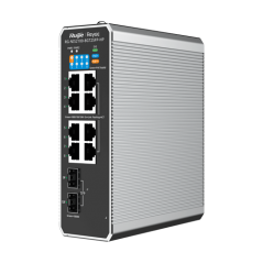 Switch industrial 7 x RJ45 1G PoE+, 1 x RJ45 1G PoE++, 2 x SFP, L2 Cloud Management - Ruijie RG-NIS2 - 1