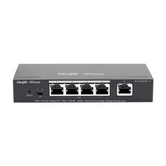 Switch 4 porturi PoE+ RJ45 Gigabit, 1 port uplink RJ45 Gigabit, L2 Cloud Management - Ruijie RG-ES20 - 1