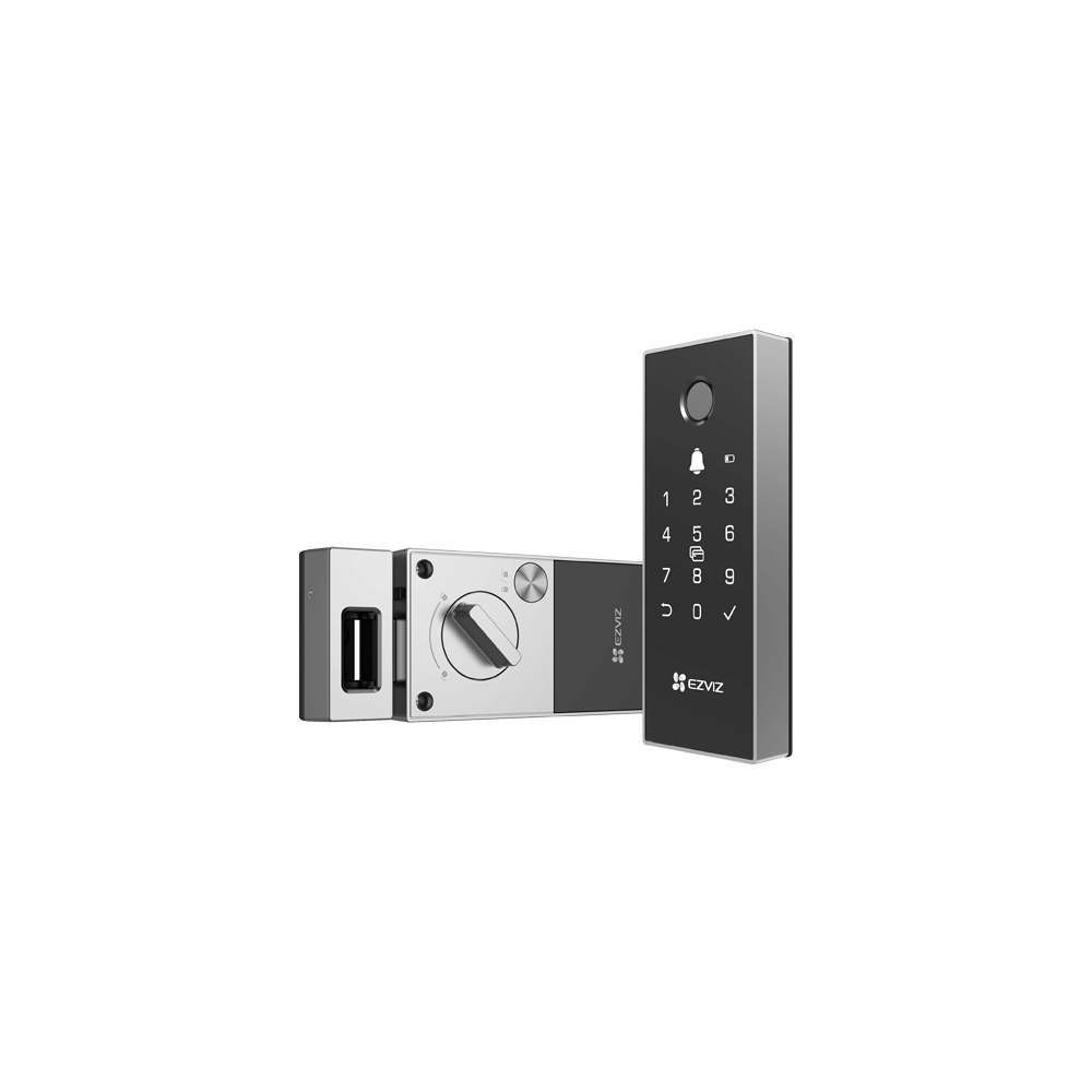 Yala inteligenta, Wi-Fi, multiple metode de deblocare, sonerie incorporata, alarma anti-furt - EZVIZ - 1