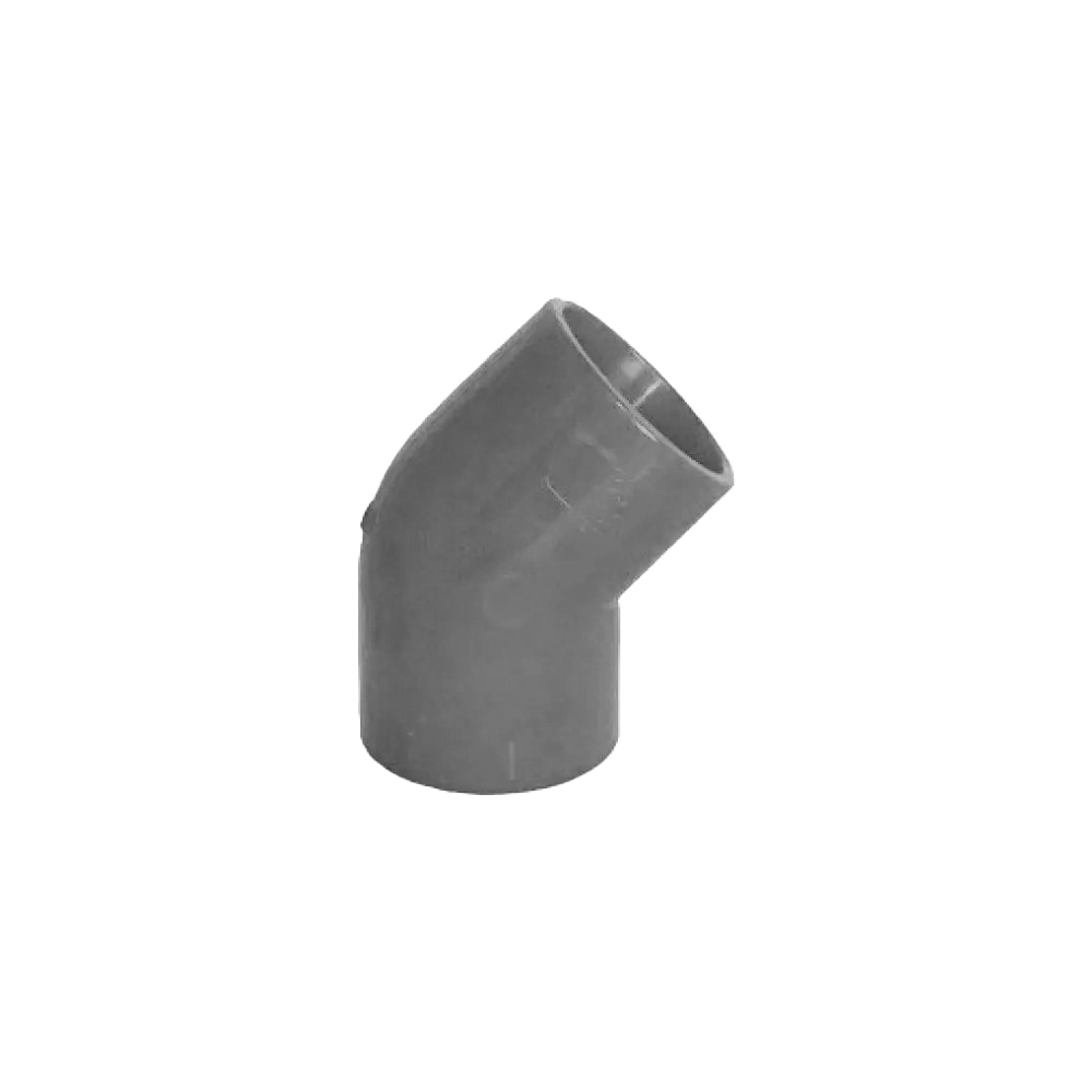 Racord ABS 45Â° gri pentru teava de 25 mm, 10 bucati - Honeywell PIP-006-G - 1
