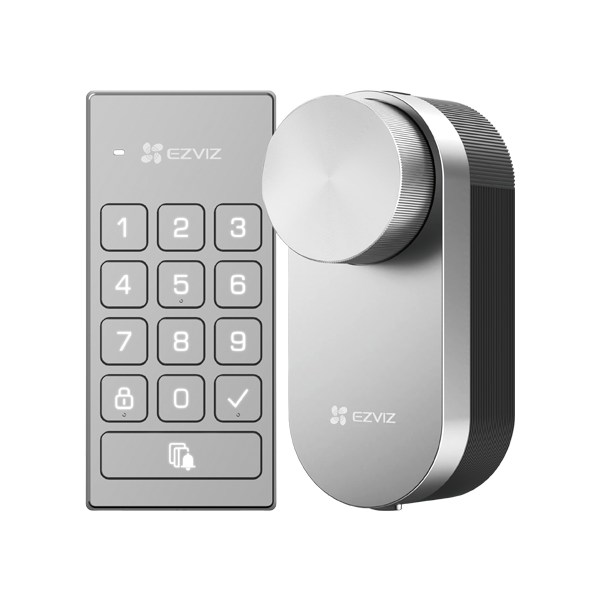 Incuietoare inteligenta cu tastatura multifunctionala, inchidere automata, alerta usa deschisa - EZV - 1